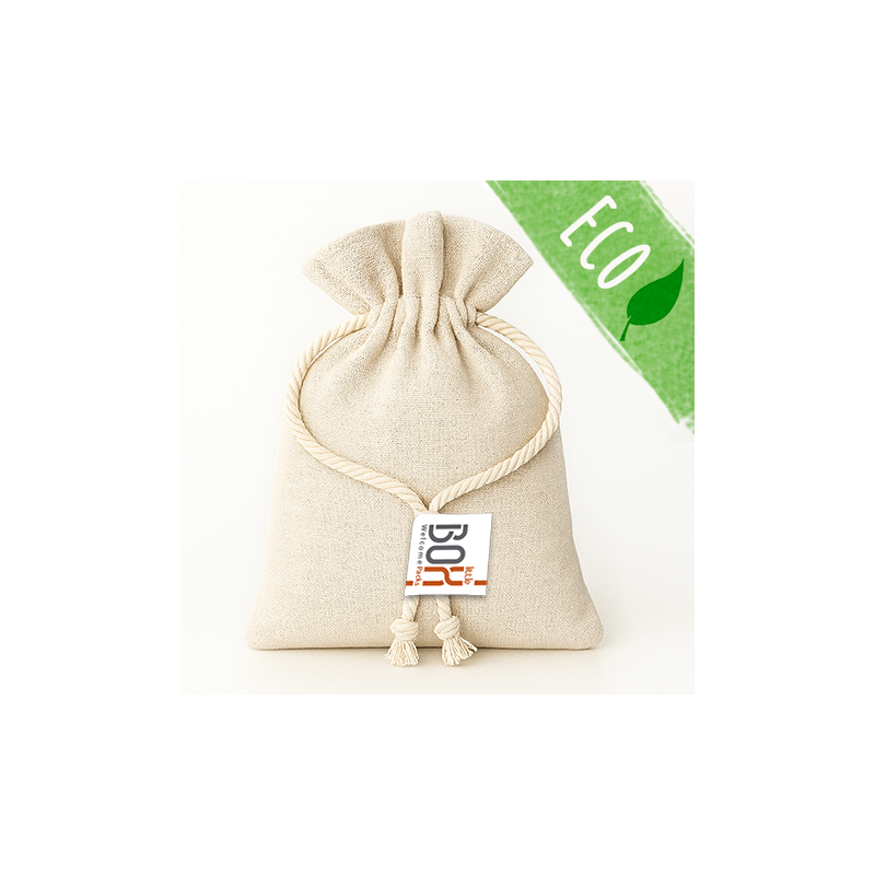 Bolsa de lino para kit de limpieza