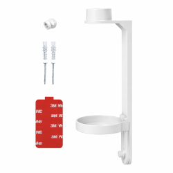 Soporte de pared blanco para dispensador hotel botella 300 ml