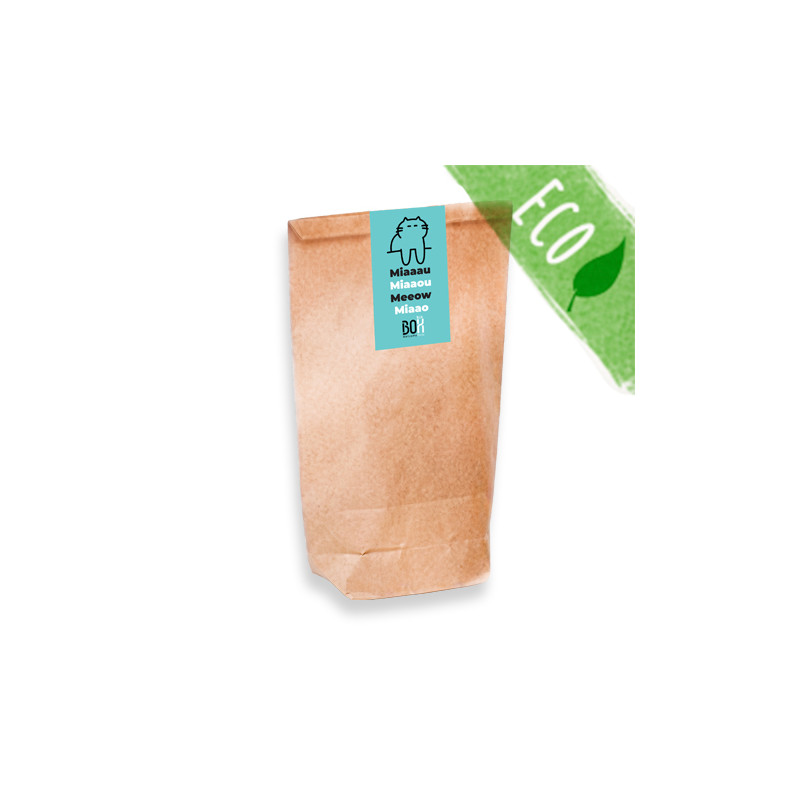 Bolsa papel con adhesivo gato