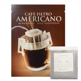 Filtro de café con café molido 