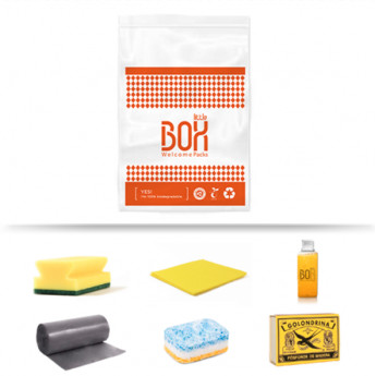 Kit de limpieza galerna en bolsa de plástico biodegradable