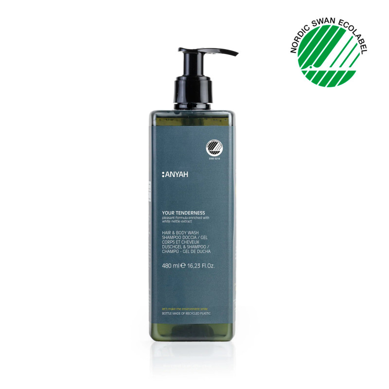 Dispensador rellenable gel-champú ANYAH 480 ml